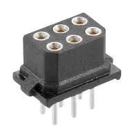 SOCKET, DOUBLE ROW, PCB, 6WAY M80-8500642