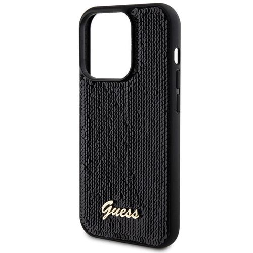 Guess Sequin Script Metal case for iPhone 13 Pro Max - black, Guess 3666339172824 3666339172824