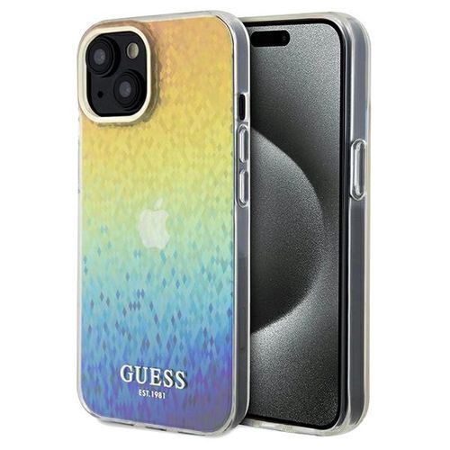 Guess IML Faceted Mirror Disco Iridescent case for iPhone 14 / 15 / 13 - multicolor, Guess 3666339172275 3666339172275