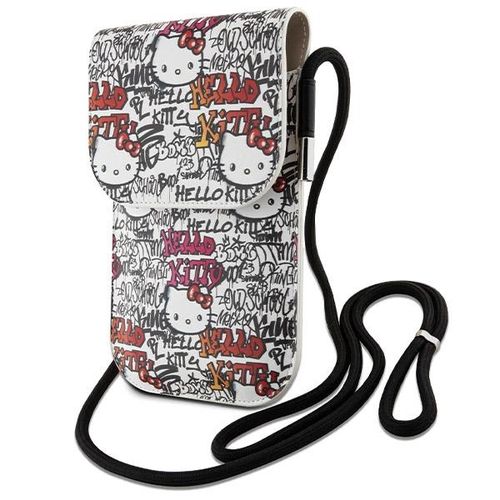 Hello Kitty Leather Tags Graffiti Cord bag - beige, Hello Kitty 3666339190217 3666339190217
