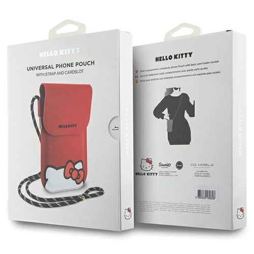 Hello Kitty Leather Hiding Kitty Cord bag - red, Hello Kitty 3666339189792 3666339189792