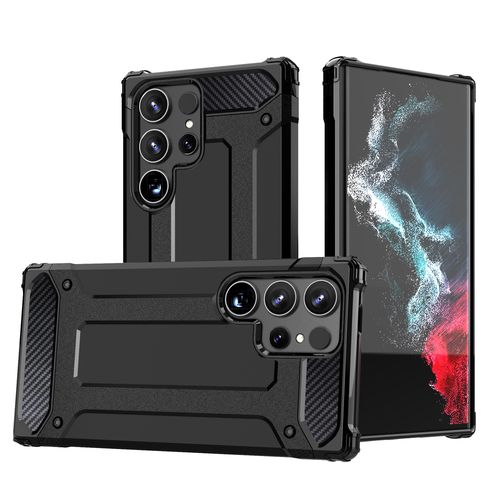 Hybrid Armor case for Samsung Galaxy S24 Ultra armored - black, Hurtel 5907769310515 5907769310515