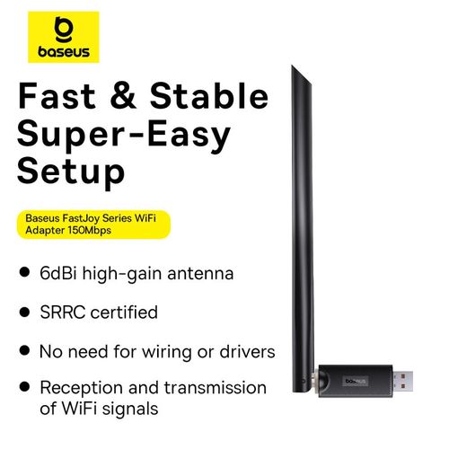 Baseus BS-OH171 150Mb/s USB network card - black, Baseus 6932172650995 6932172650995