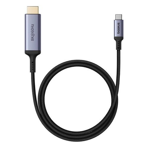 Baseus BS-OH064 8K 60Hz USB-C - HDMI cable 1.5m - black, Baseus 6932172650803 6932172650803