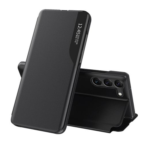 Eco Leather View Case for Samsung A05s with flap - black, Hurtel 5907769359705 5907769359705