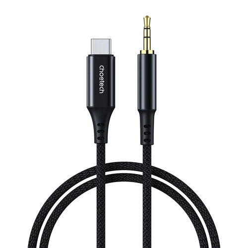 Choetech AUX006 USB-C / mini jack 3.5mm cable 1 m - black, Choetech 6932112103093 6932112103093