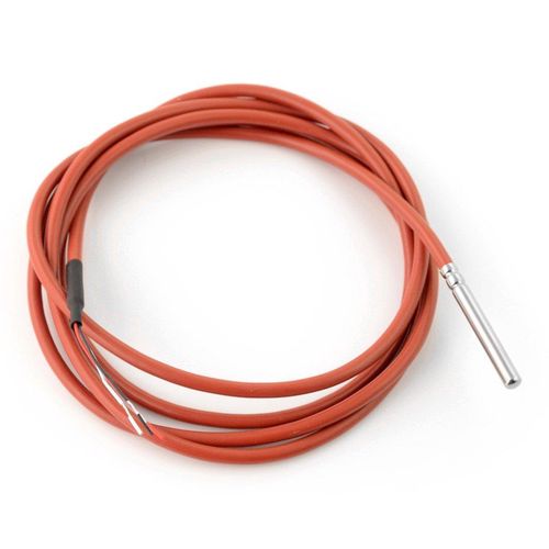 Waterproof probe with temperature sensor DS18B20 - 2m - brown - silicone DNG-10933 5904422307011