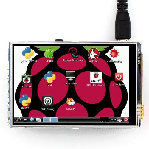 Touch screen - resistive LCD 3,5" 320x480px GPIO for Raspberry Pi OST-14264 5903351242073