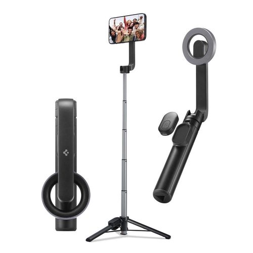 Selfie stick Spigen S570W MagSafe tripod with Bluetooth - black, Spigen 8809896747110 8809896747110