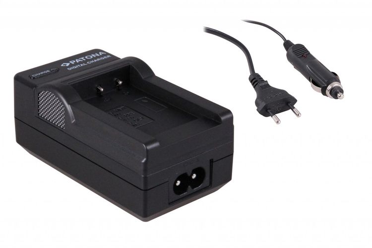 Charger Minolta NP-900 NP900 Slimline X4 X5 X6 DC5080 inkl. KFZ-Lader (12V), PATONA 1584 4260226325783