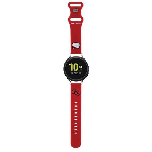 Hello Kitty Silicone Kitty Head strap universal 20mm - red, Hello Kitty 3666339211936