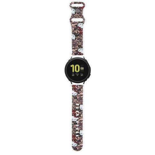 Hello Kitty Silicone Tags Graffiti strap universal 20mm - pink, Hello Kitty 3666339212094