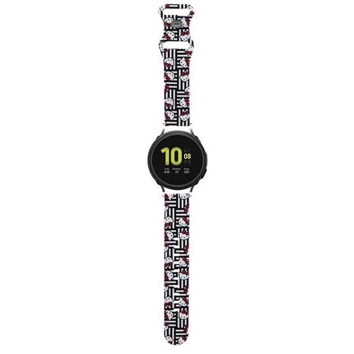 Hello Kitty Silicone Heads & Stripes universal 20mm - black, Hello Kitty 3666339212063 3666339212063