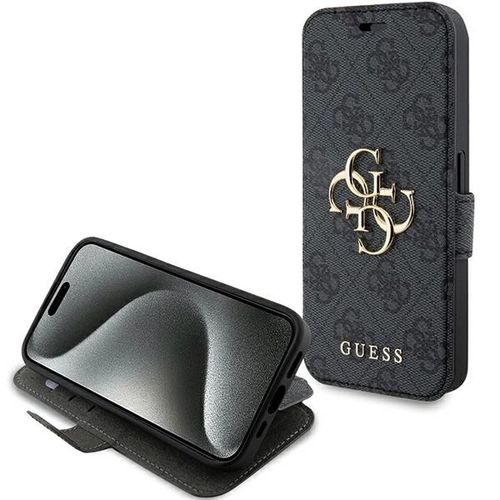 Guess 4G Metal Logo case for iPhone 15 Pro - gray, Guess 3666339194406