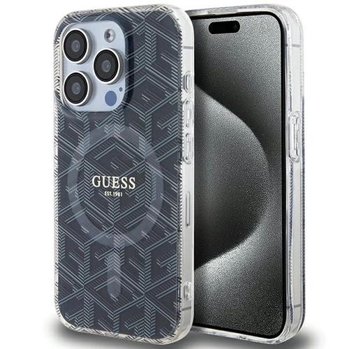 Guess IML GCube MagSafe case for iPhone 15 Pro Max - black, Guess 3666339221874 3666339221874