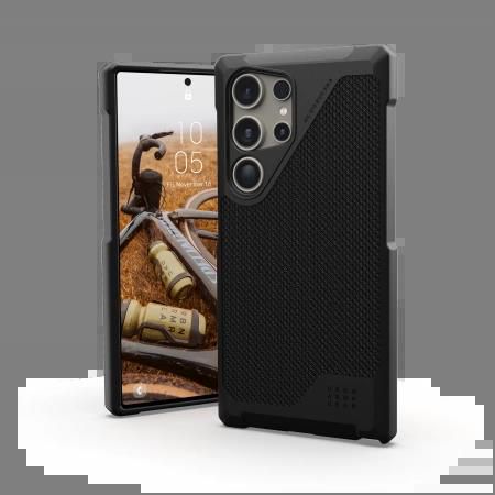 UAG Metropolis LT Magnet case for Samsung Galaxy S24 Ultra with magnetic module - black kevlar, UAG 214420113940 214420113940