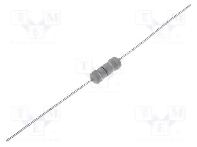 Resistor: metal oxide; THT; 8.2kΩ; 2W; ±5%; Ø0.7x35mm; Ø4.2x11mm SR PASSIVES MOF2WS-8K2
