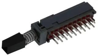PB SWITCH, 6PDT, 0.1A, 30VDC, PCB PBH6UEENAG1DBLK.