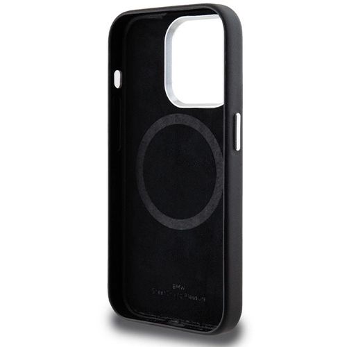 BMW Signature Wrapped Metal MagSafe case for iPhone 14 Pro - black, BMW 3666339233235 3666339233235
