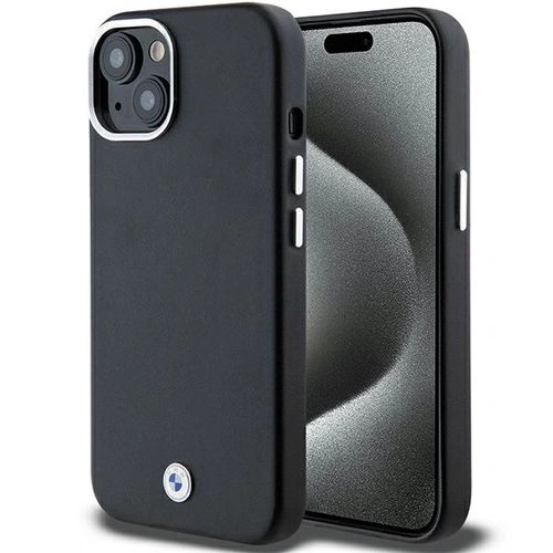 BMW Signature Wrapped Metal MagSafe Case for iPhone 14/15/13 - Black, BMW 3666339233211