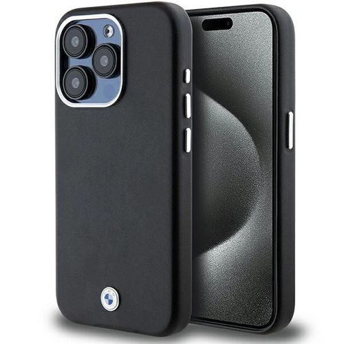 BMW Signature Wrapped Metal MagSafe case for iPhone 15 Pro - black, BMW 3666339233273