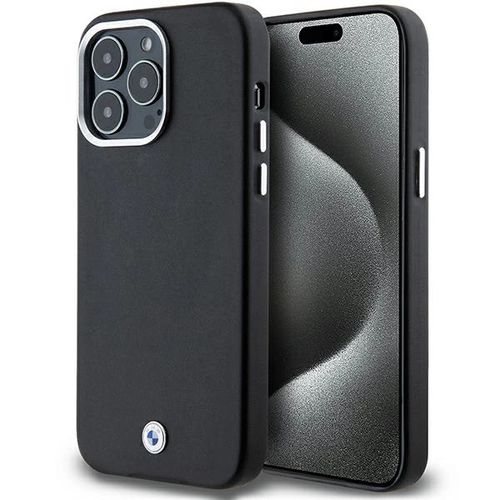 BMW Signature Wrapped Metal MagSafe case for iPhone 15 Pro Max - black, BMW 3666339233280