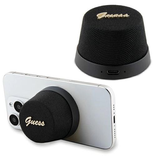 Guess Magnetic Script Metal Bluetooth speaker - black, Guess 3666339220716