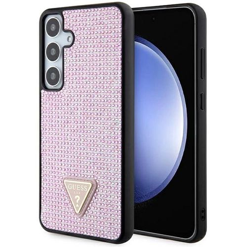 Guess Rhinestone Triangle case for Samsung Galaxy S24+ - pink, Guess 3666339241070 3666339241070