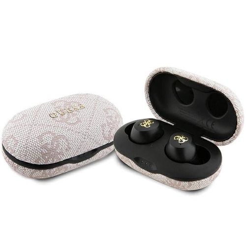 TWS Guess 4G Metal Bluetooth headphones with ENC docking station - pink, Guess 3666339220860