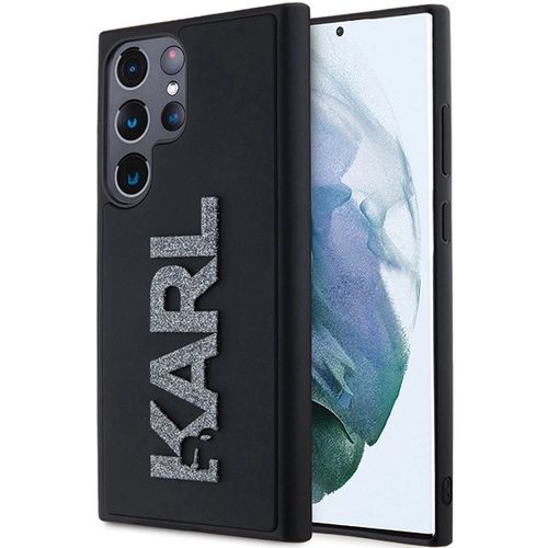 Karl Lagerfeld 3D Rubber Glitter Logo case for Samsung Galaxy S23 Ultra - black, Karl Lagerfeld 3666339241957 3666339241957