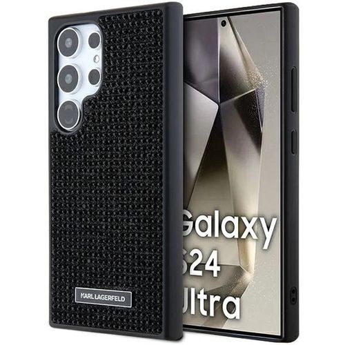 Karl Lagerfeld Rhinestone Metal Logo case for Samsung Galaxy S24 Ultra - black, Karl Lagerfeld 3666339241896