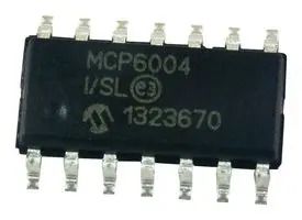 OP AMP, QUAD, 1.8V, 1MHZ, 14SOIC MCP6004-I/SL
