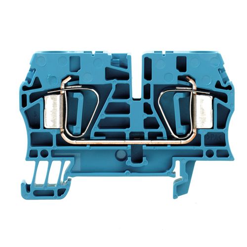 Feed-through terminal block, Tension-clamp connection, 6 mm², 800 V, 41 A, Number of connections: 2 Weidmuller 1608630000 04008190259259
