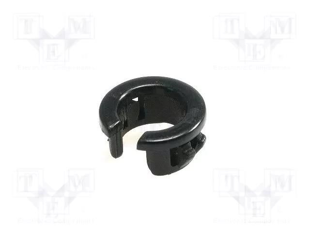 Grommet; polyamide; black; max.1.6mm FIX&FASTEN NB-09