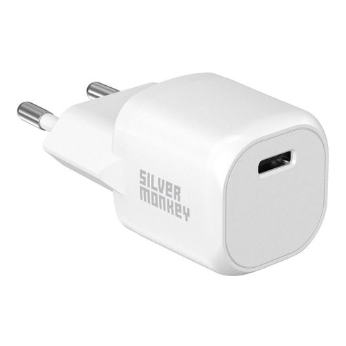 Silver Monkey Mini USB-C 20W PD wall charger - white, Silver Monkey SMA175 SMA175