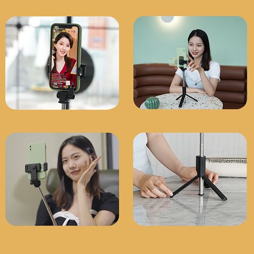 Selfie stick WRY1S telescopic tripod 0.7m for phone - black, Wozinsky 5907769360565 5907769360565