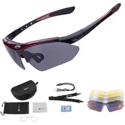 Rockbros 10001 polarizing cycling glasses - black and red, Rockbros 5907769362347 5907769362347