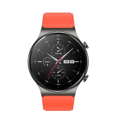Silicone Strap for Huawei Watch GT 2 / 3 / 4 / 2 Pro / 3 Pro / 4 Pro / GT 2e - Orange, Hurtel 5907769361111 5907769361111
