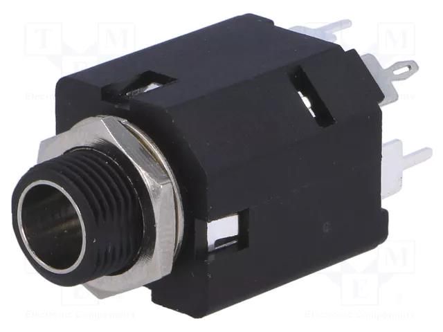 Connector: Jack 6,3mm; socket; female; stereo,with double switch AMPHENOL ACJS-MIV-5