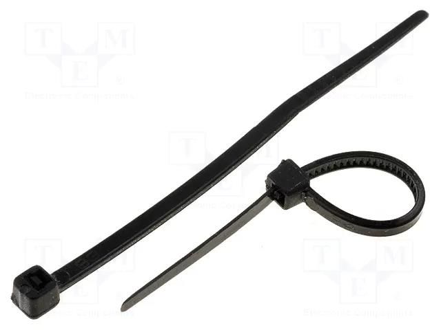 Cable tie; L: 62mm; W: 2.4mm; black; polyamide; 78.5N; Ømax: 11mm KSS WIRING CV-060B