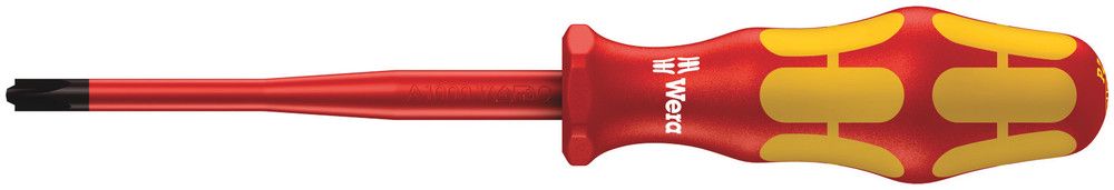 165 iSS PZ/S VDE Insulated screwdriver with reduced blade diameter for PlusMinus screws (Pozidriv/slotted), # 2x100, Wera 05020134001
