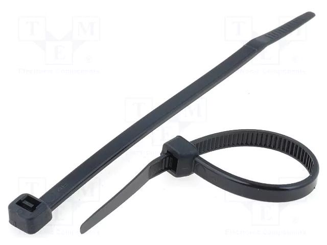 Cable tie; L: 120mm; W: 4.8mm; black; polyamide; 215.5N; Ømax: 30mm KSS WIRING CV-120LW