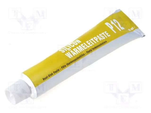 Heat transfer paste; white; silicon based; 90ml; P12; 0.81W/mK WACKER P12-90-1