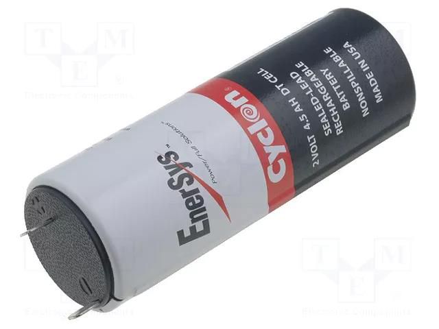 Re-battery: acid-lead; 2V; 4.5Ah; AGM; Storage time: 10 years ENERSYS CYCLON-DT