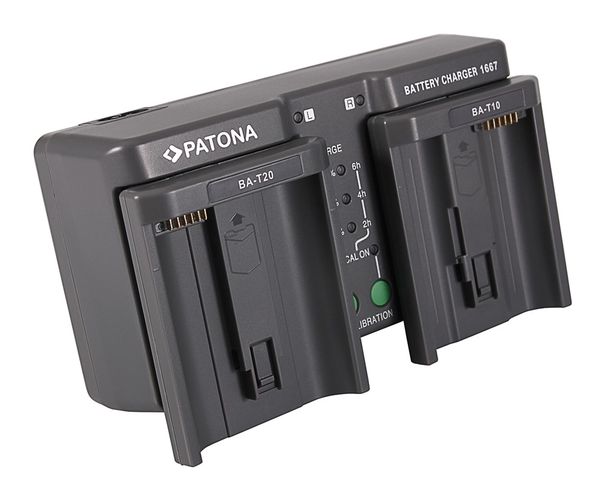 PATONA Dual Charger f. Nikon EN-EL18 EN-EL4 LP-E4 BA-T10 BA-T20 MH-26, PATONA 1667 4055655058148