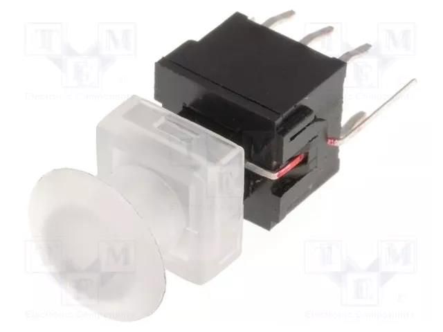 Switch: keypad; Pos: 2; DPDT; 0.1A/30VDC; colourless; LED; green; THT HIGHLY ELECTRIC PB61305BL-3