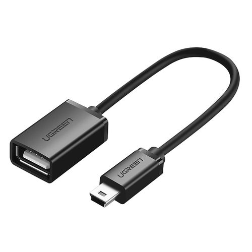 Ugreen US249 10383 mini USB-B (male) / USB-A (female) OTG adapter 10cm - gray, Ugreen 10383-ugreen 10383-ugreen