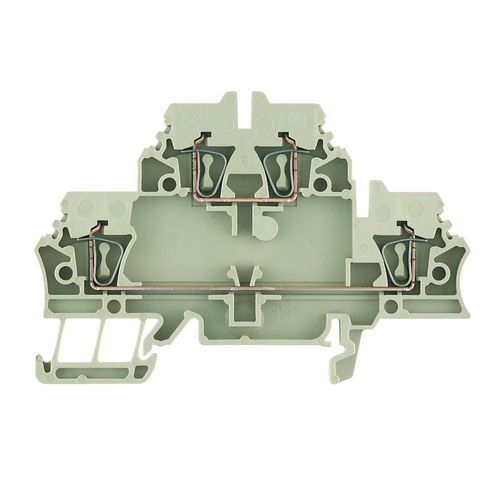 Multi-tier modular terminal, Tension-clamp connection, 2.5 mm², 500 V, 20 A, Number of levels: 2, beige Weidmuller 1674300000