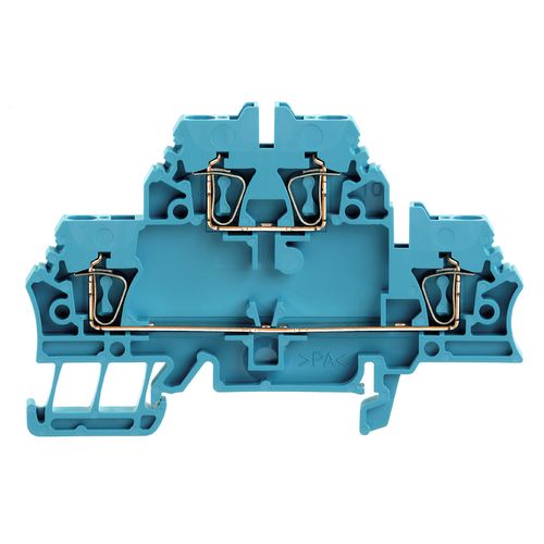 Multi-tier modular terminal, Tension-clamp connection, 2.5 mm², 500 V, 20 A, Number of levels: 2, blue Weidmuller 1678630000