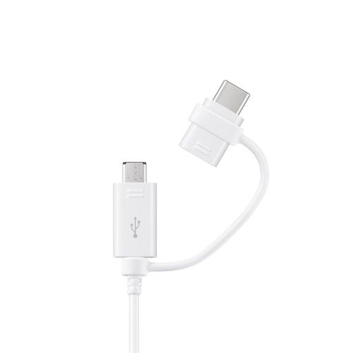 Samsung Combo EP-DG930DWEGWW Cable USB-A / micro USB - USB-C 1.5m - white, Samsung EP-DG930DWEGWW
